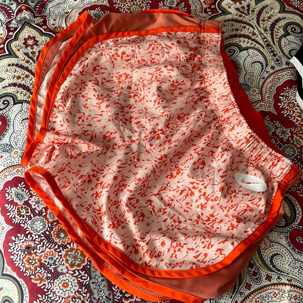Nike Orange Pattern Shorts